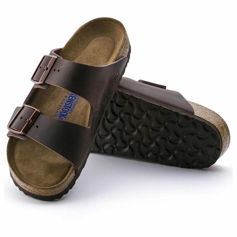 Birkenstock Soft Footbed Oiled Læder Arizona Herre Kaffe | DK 256JPQ